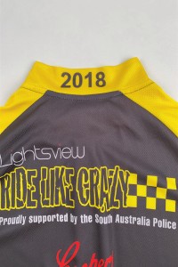 訂製熱升華單車衫    設計公路自行車短袖騎行服     透氣   排汗   防曬   修身裁剪    運動單車衫專門店  B170  細節-7